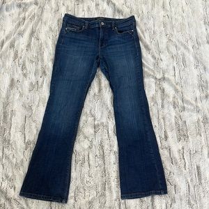 White House Black Market Bedazzled Bootcut Jeans 8s